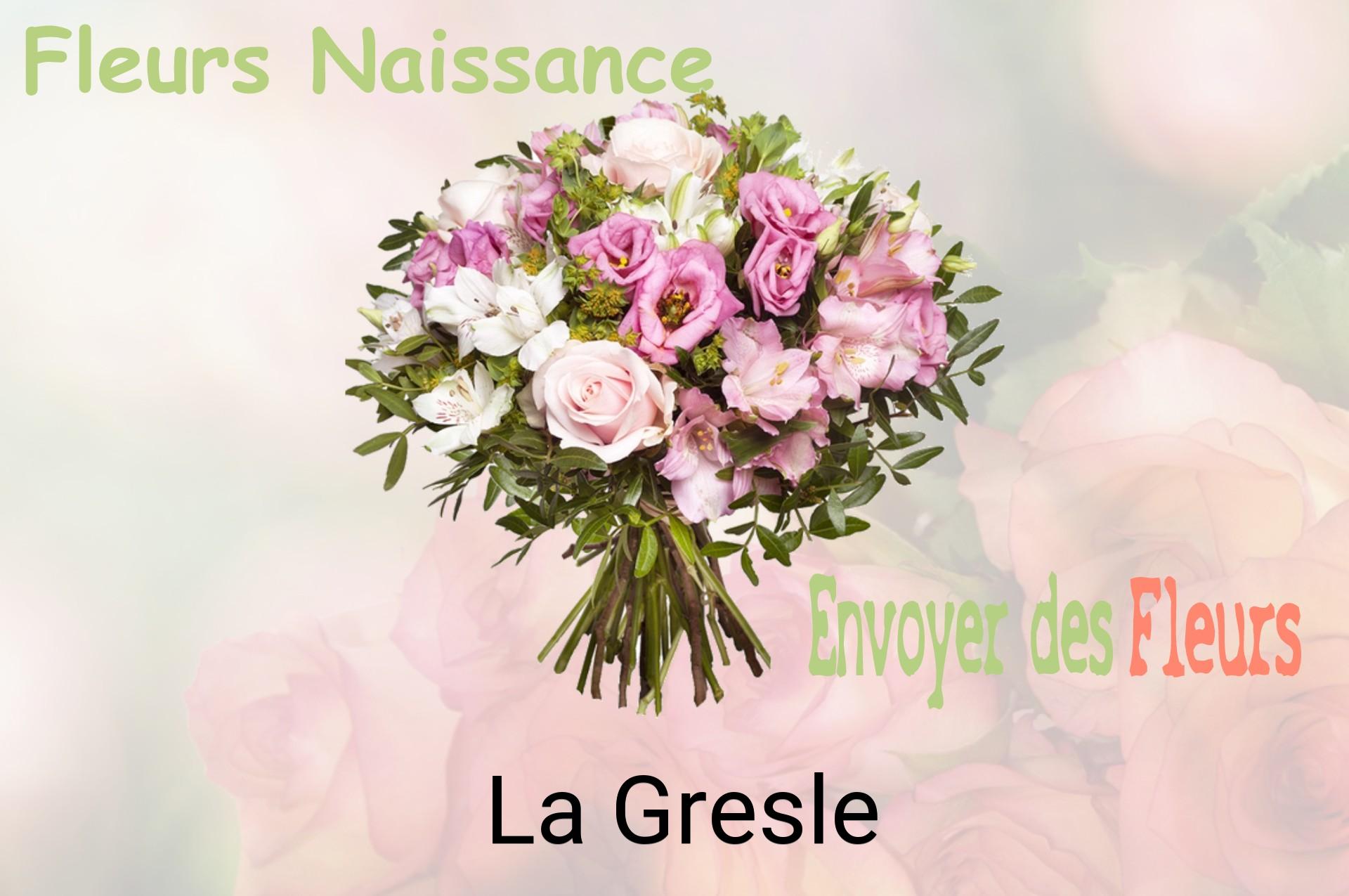 Bouquet de fleurs de naissance livré à La Gresle